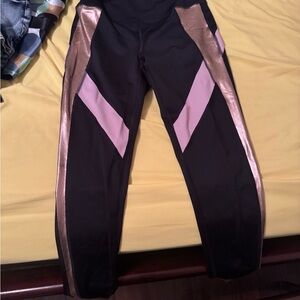 Fila Black and pink leggings Sportswear